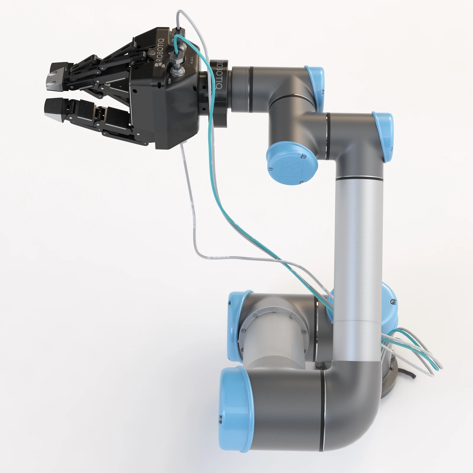 Universal Robots Ur5 With Robotiq Three Finger Adaptive Gripper 3D Model_08