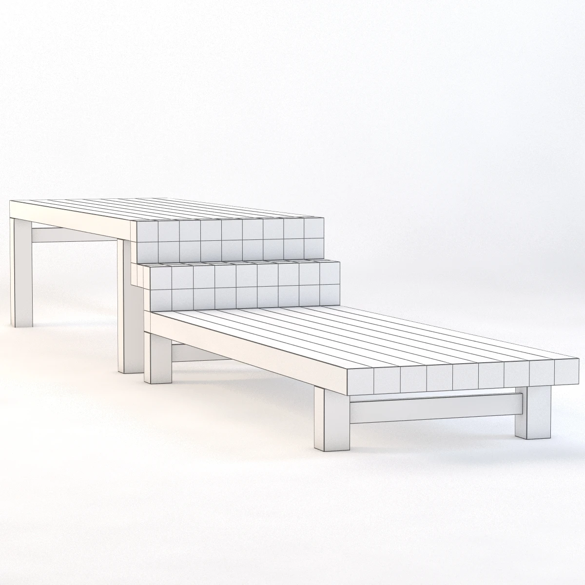 Stage Step Table 3D Model_09