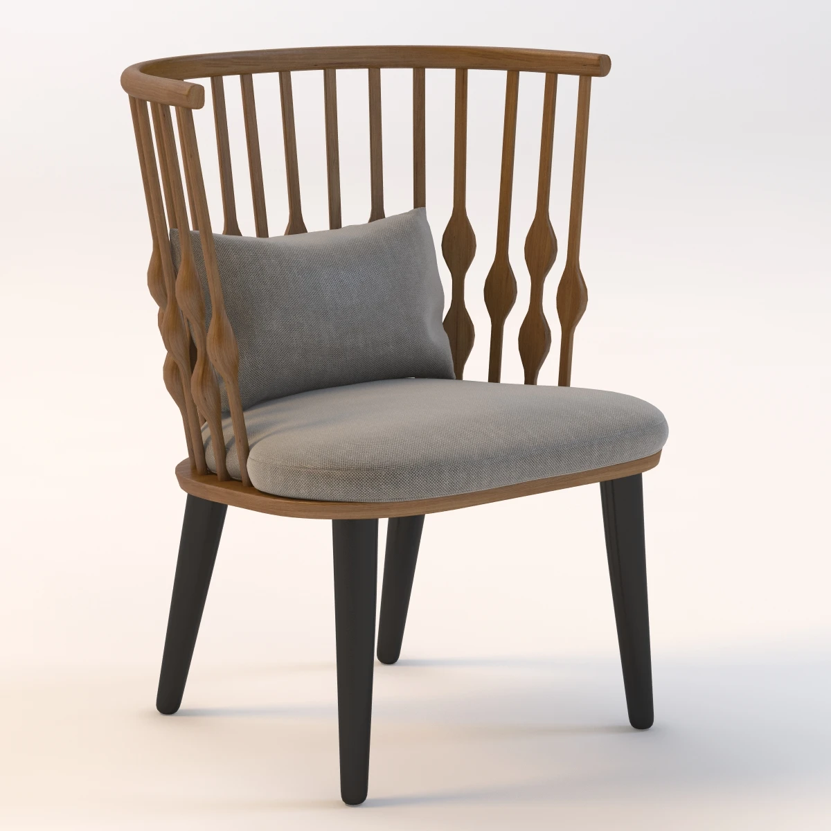 Nub Lounge Chair 3D Model_01