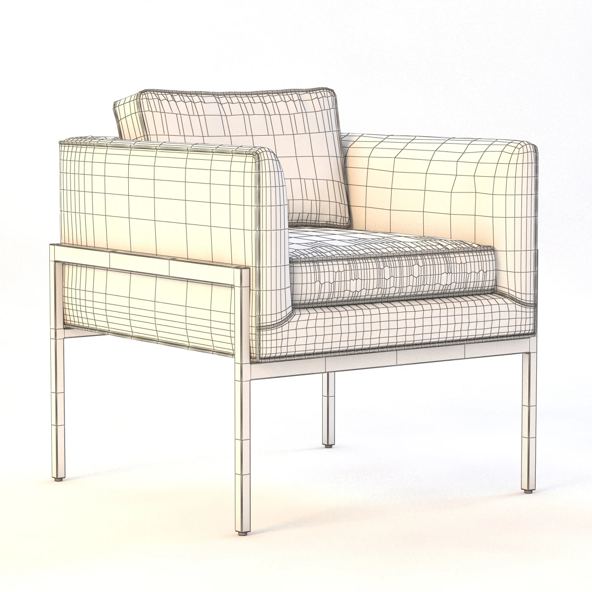Octavio Lounge Chair 3D Model_09