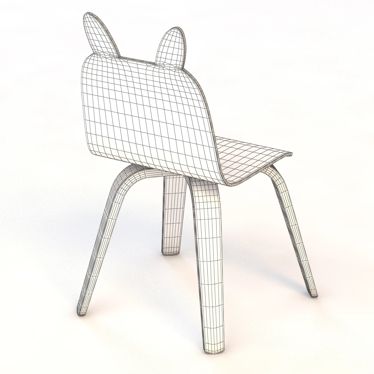 Oeuf Rabbit Play Chair 3D Model_011