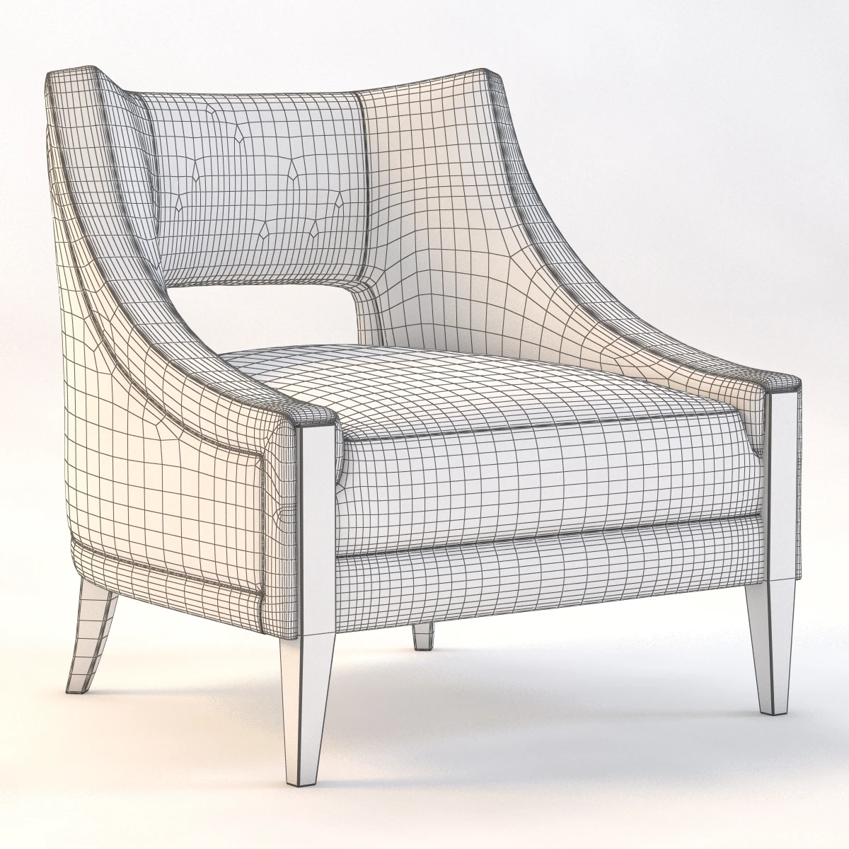 Piedmont Lounge Chair 3D Model_09