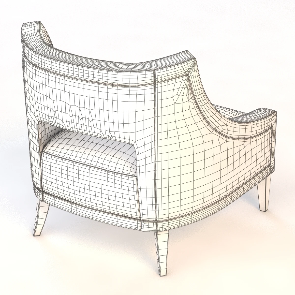 Piedmont Lounge Chair 3D Model_011