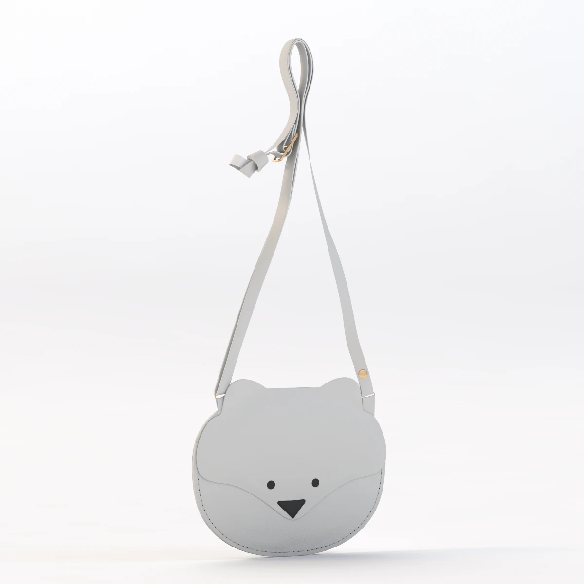 Polar Bear Crossbody Bag By Donsje Amsterdam 3D Model_01