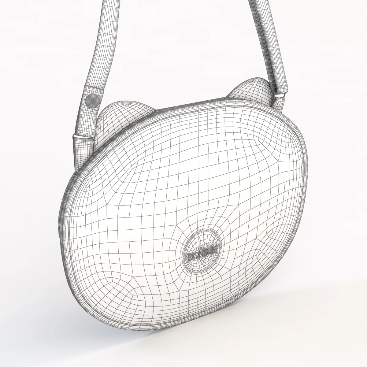 Polar Bear Crossbody Bag By Donsje Amsterdam 3D Model_010