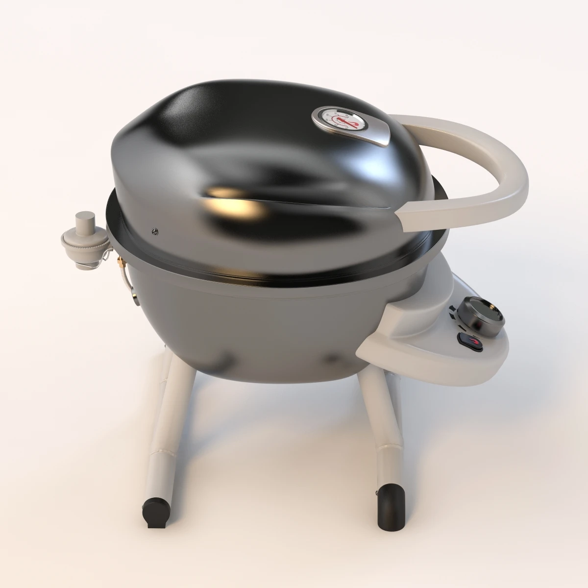 Portable Patio Bistro Gas Grill 3D Model_03