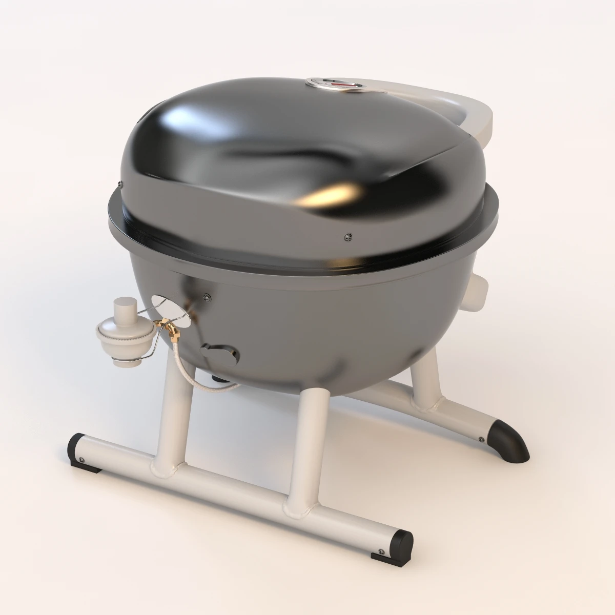 Portable Patio Bistro Gas Grill 3D Model_04