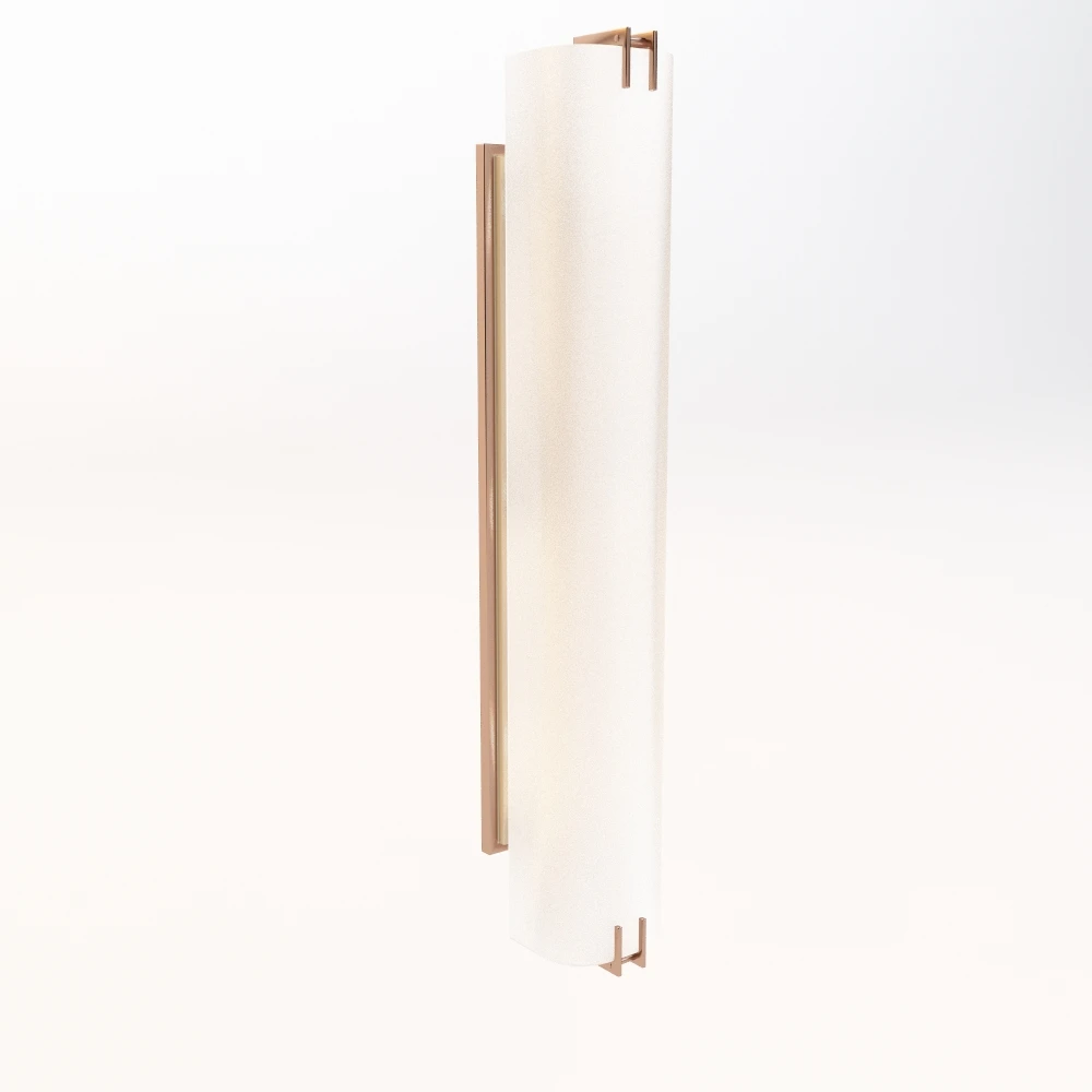 Simple Wall Sconce 3D Model_01