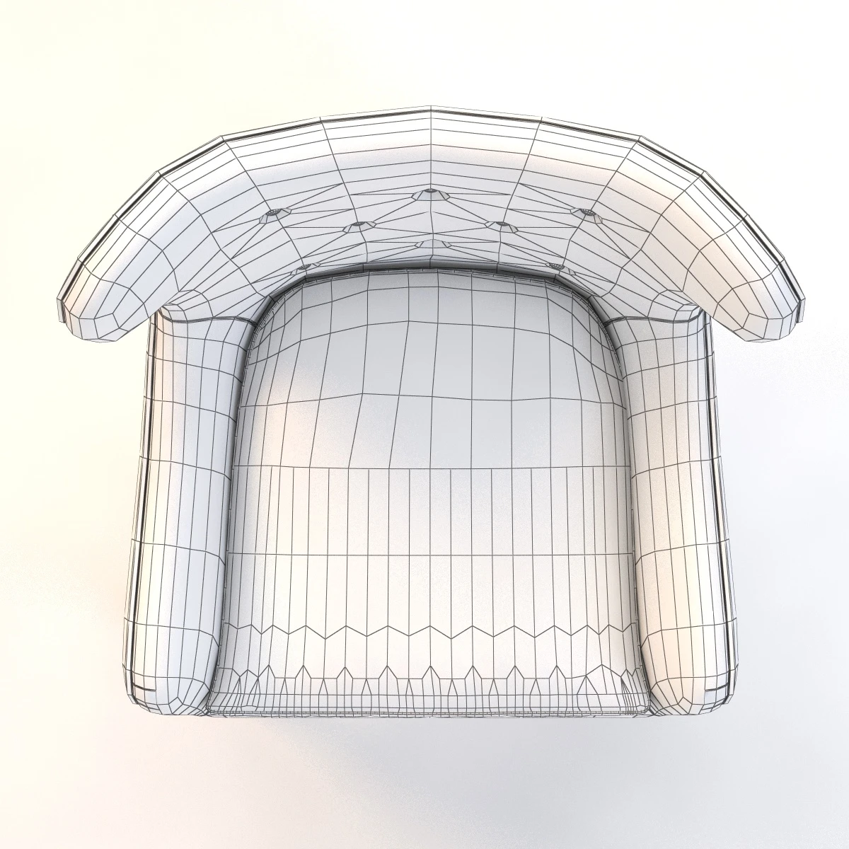 Simon Pebble Wingback Chair 3D Model_010