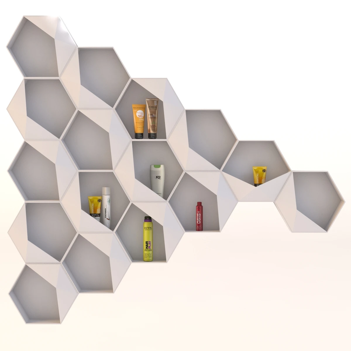 Sei Honeycomb Shelf 3D Model_08