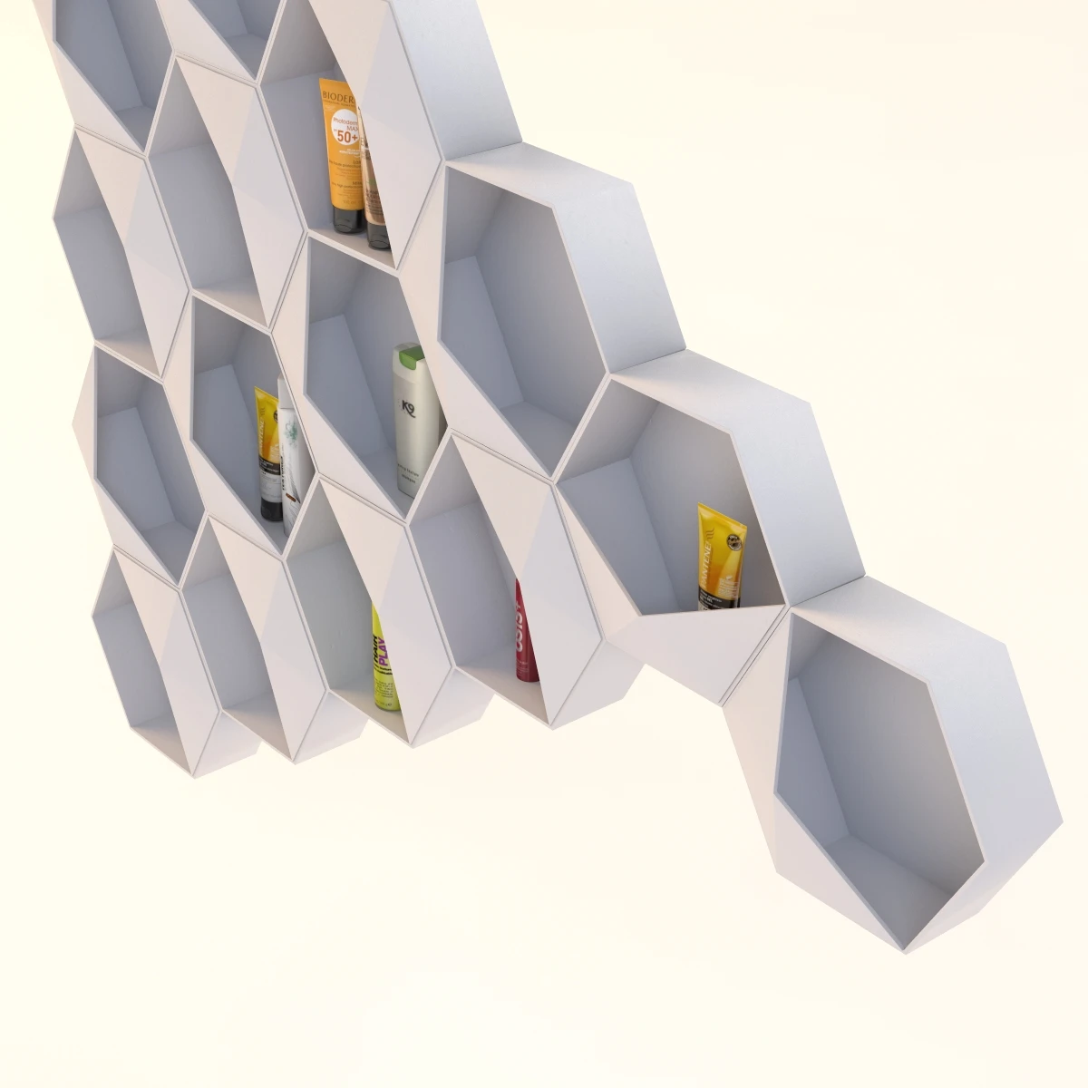 Sei Honeycomb Shelf 3D Model_06
