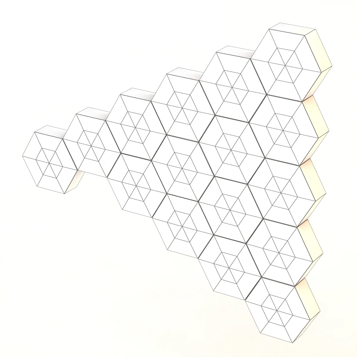Sei Honeycomb Shelf 3D Model_011