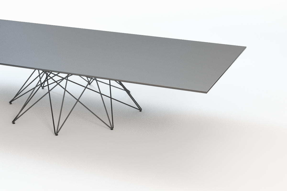 Octa Dining Table Square 3D Model_01