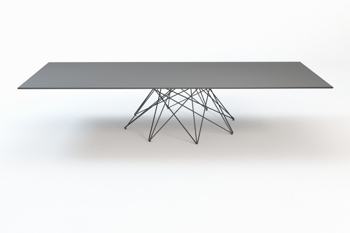 Octa Dining Table Square 3D Model_04