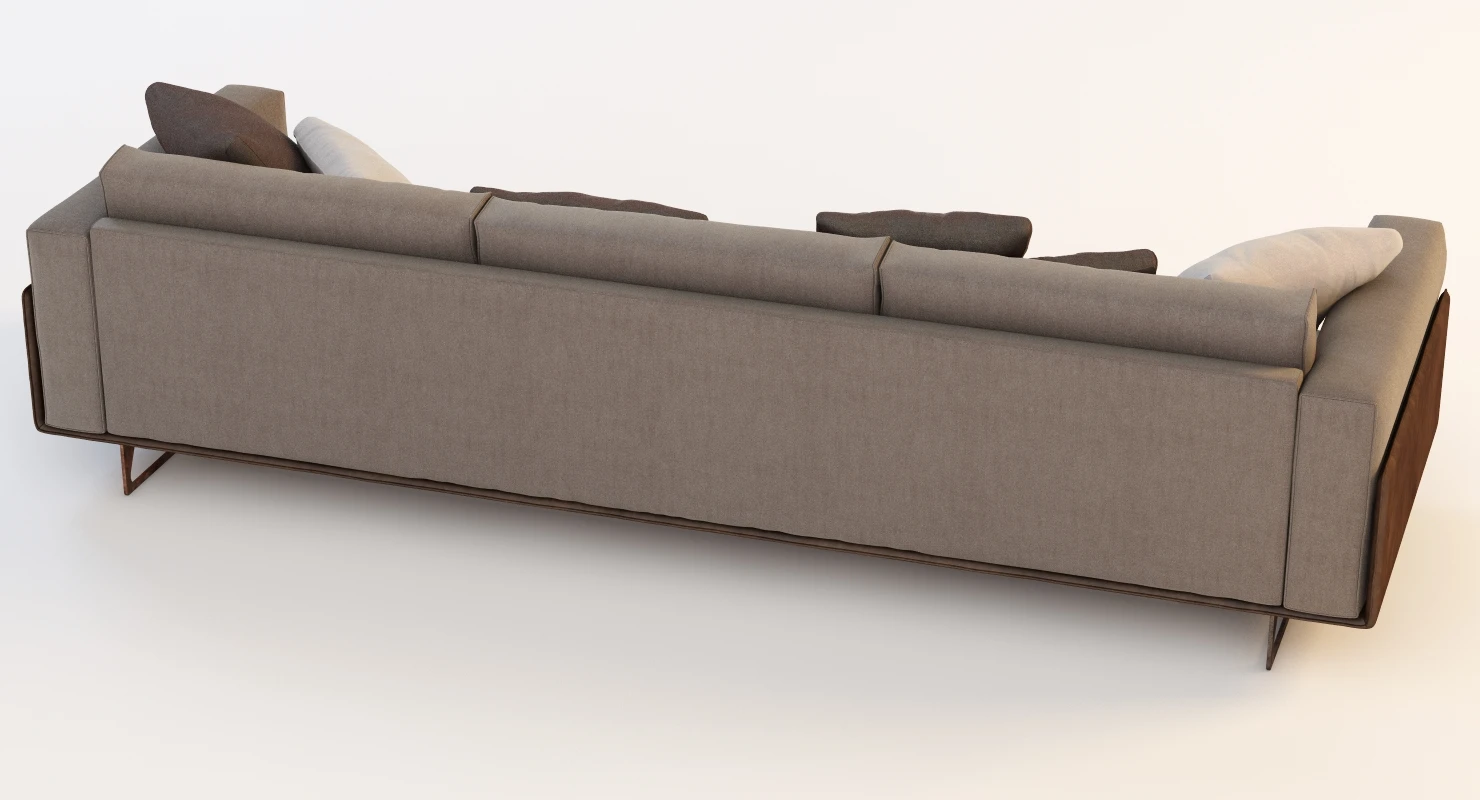 Roche Bobois Focus 5 Seat Sofa 3D Model_04