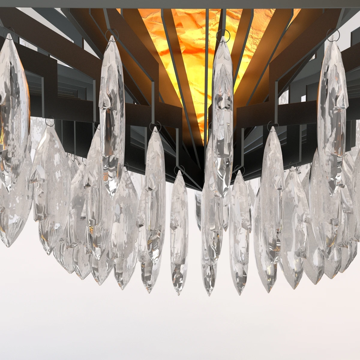 Rock Crystal Chandelier 3D Model_04