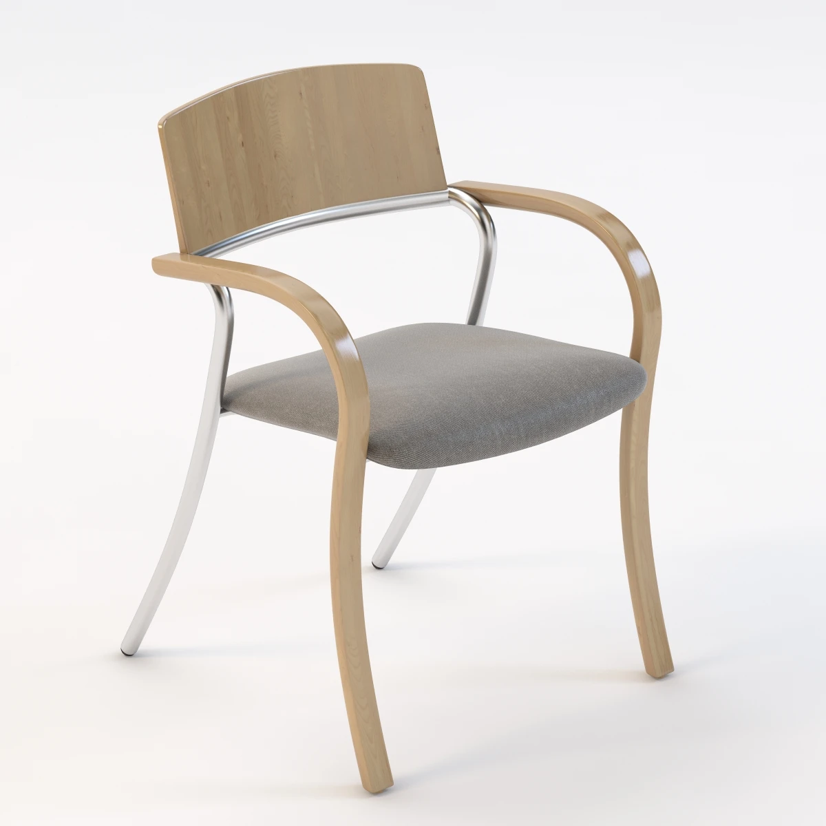 Romeo Juliet Stack Bent Armchair 3D Model_01