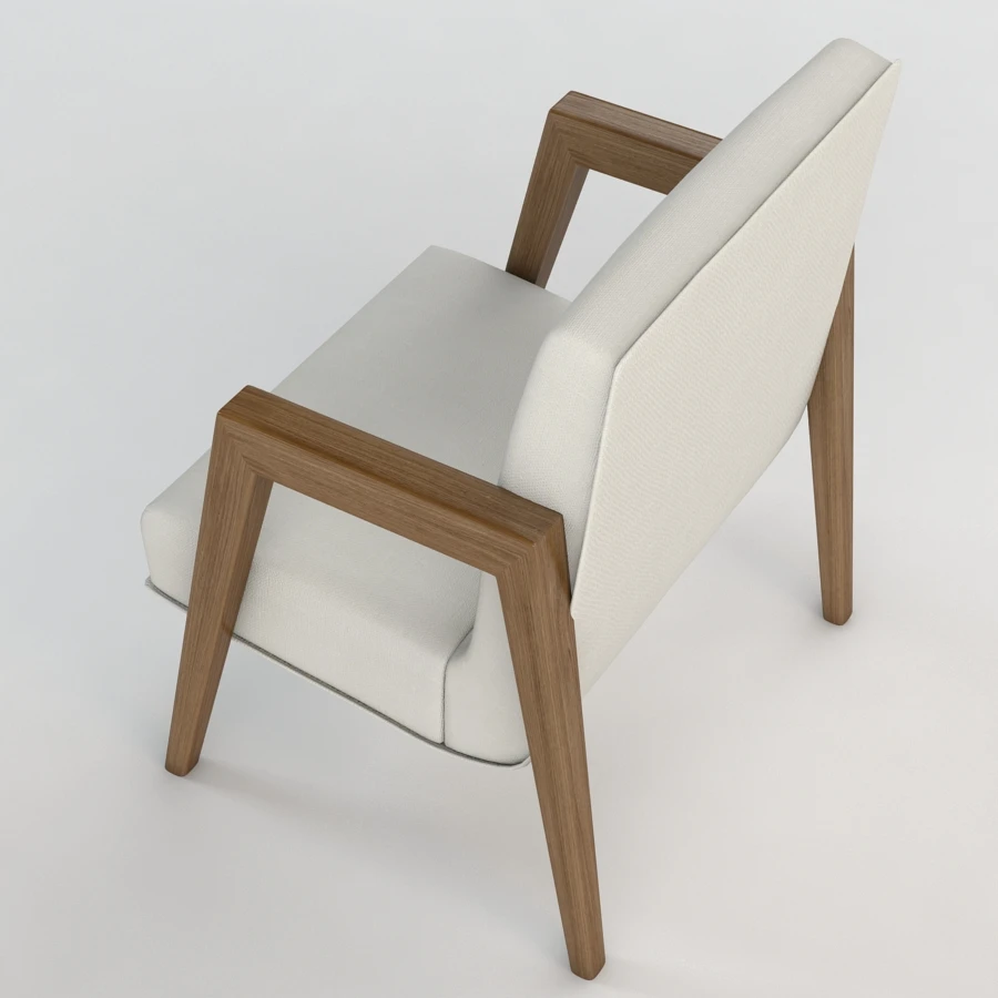 Russel Wright Arm Chairs 3D Model_03
