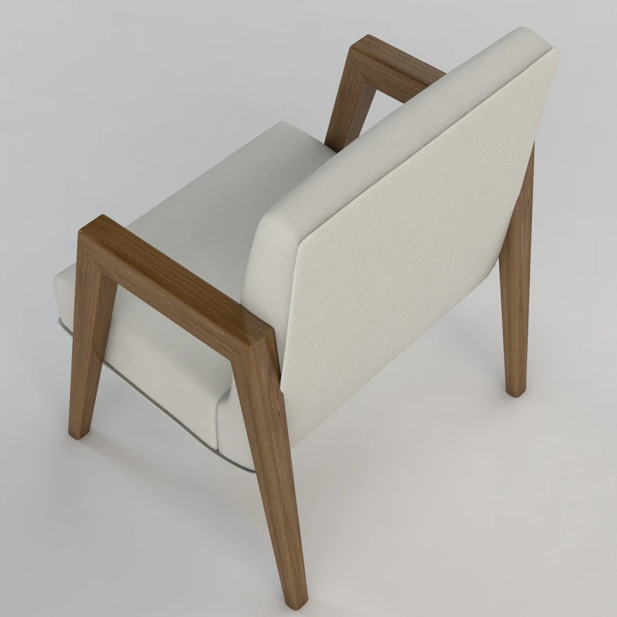 Russel Wright Arm Chairs 3D Model_05