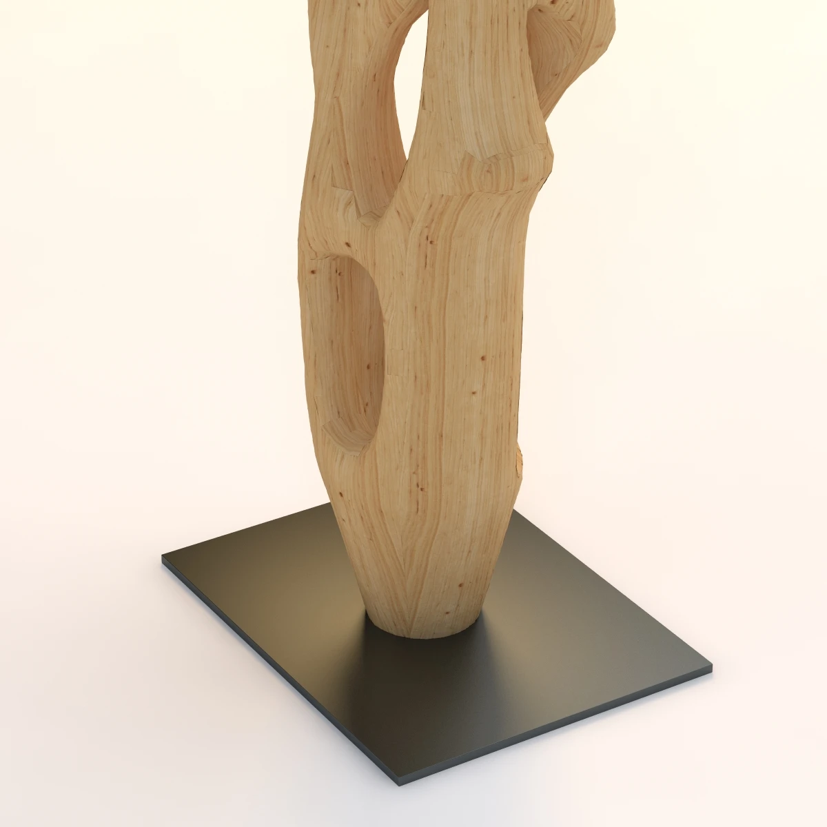 Sahta Maoli Wooden Sculpture 3D Model_05