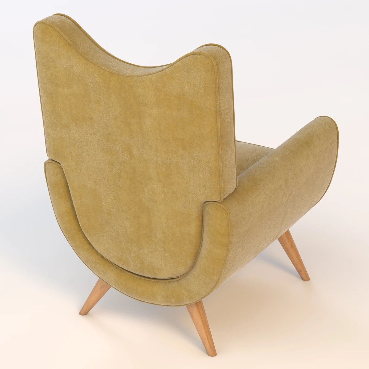 Salon Ambassador Chair By Jean Royere 3D Model_04