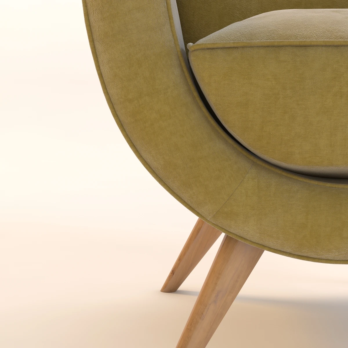 Salon Ambassador Chair By Jean Royere 3D Model_06