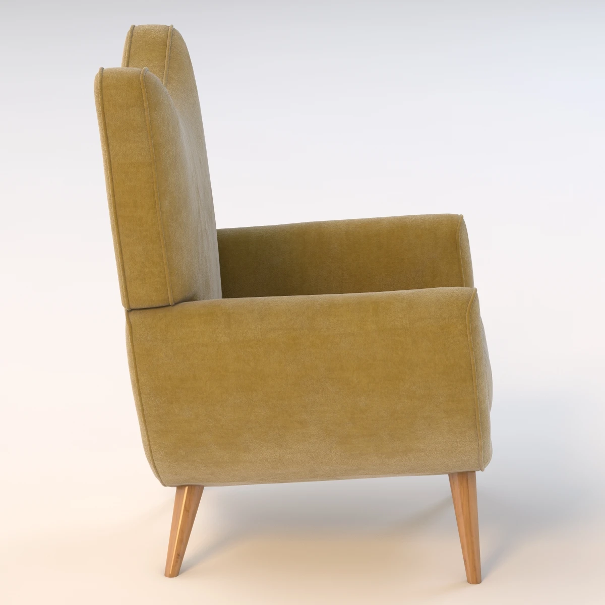 Salon Ambassador Chair By Jean Royere 3D Model_03