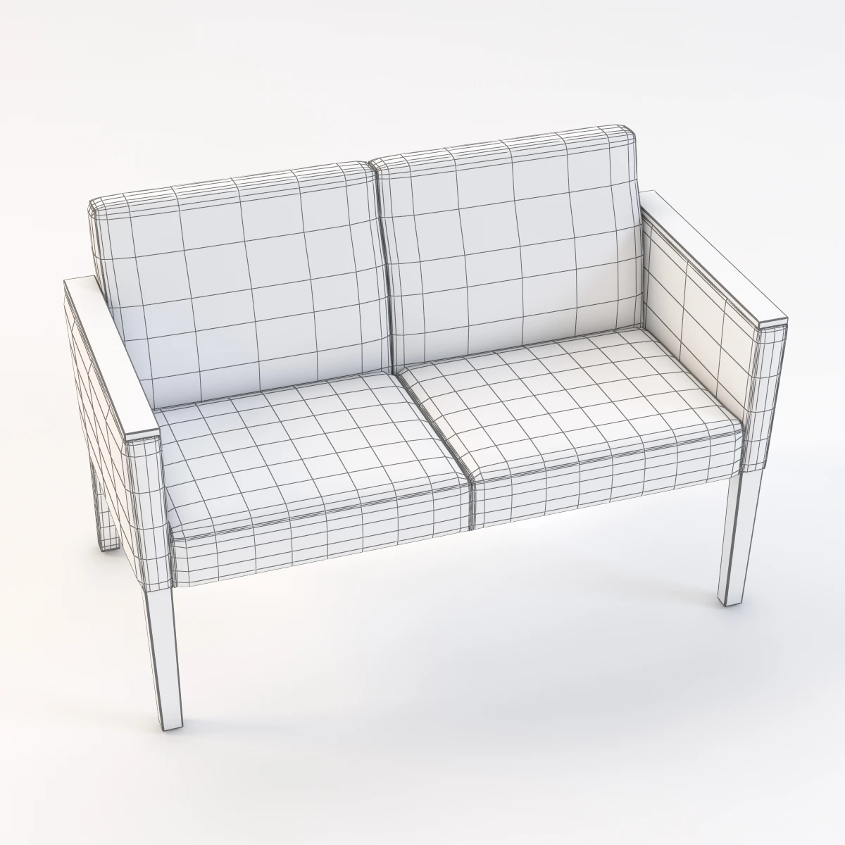 Brava Multiple Seating 862-20c 3D Model_012