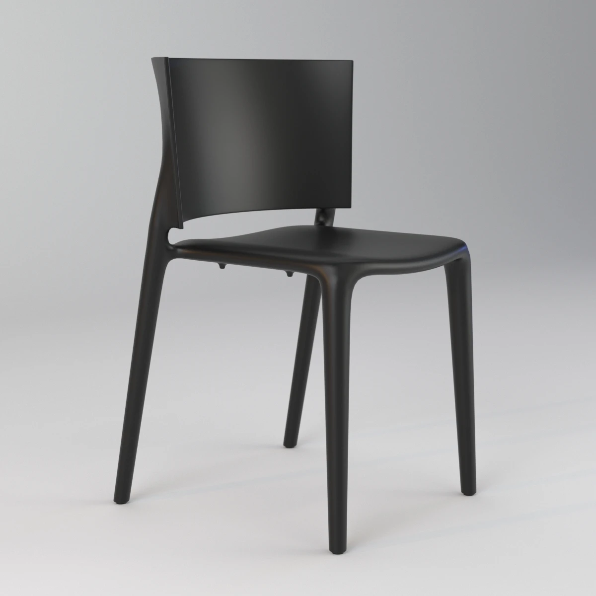 Africa Side Chair 3D Model_01