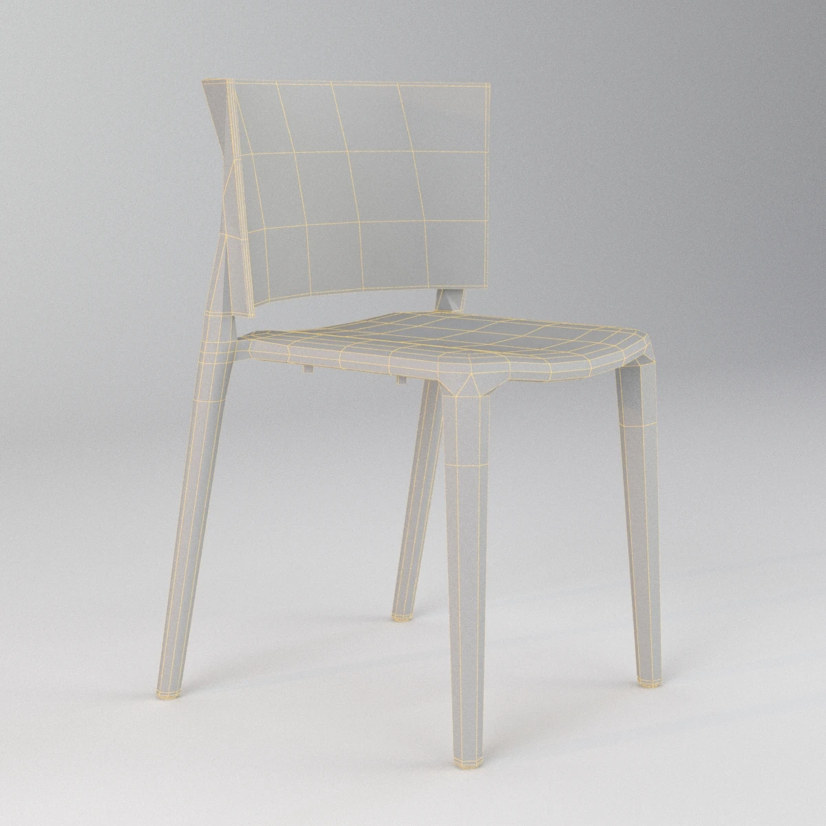 Africa Side Chair 3D Model_07