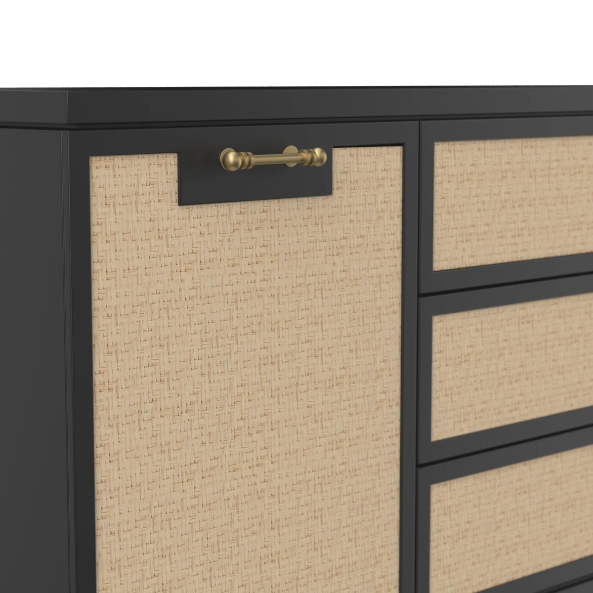 Astor 3 Drawer & 2 Door Cabinet 3D Model_05