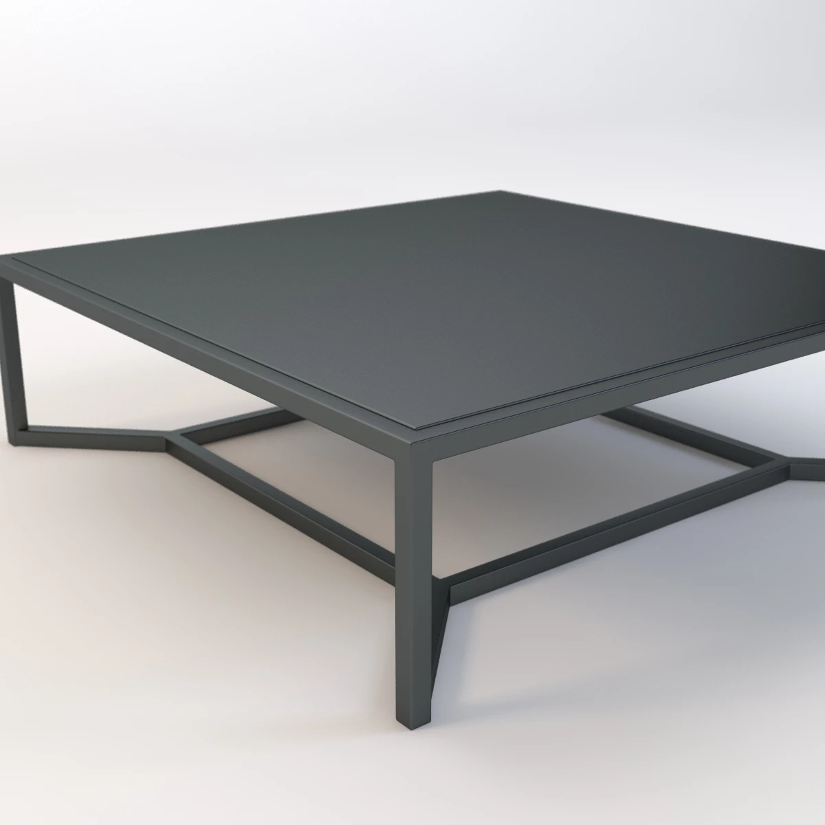 Bloc 4881 Low Coffee Table by Gloster 3D Model_05