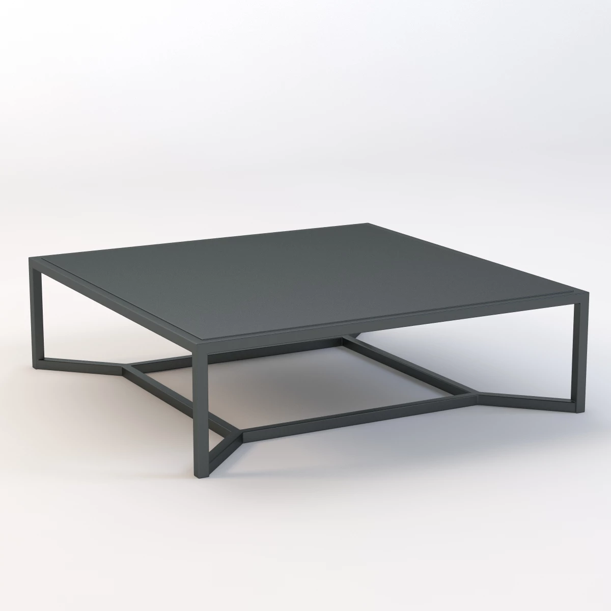 Bloc 4881 Low Coffee Table by Gloster 3D Model_01