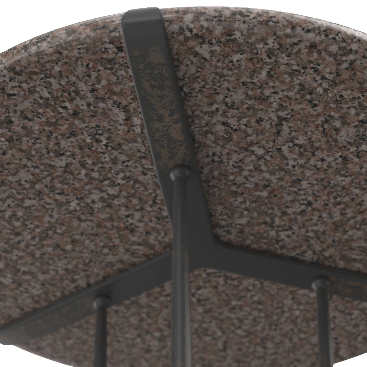 Bronze And Granite Top Table Cedric Hartman 3D Model_05