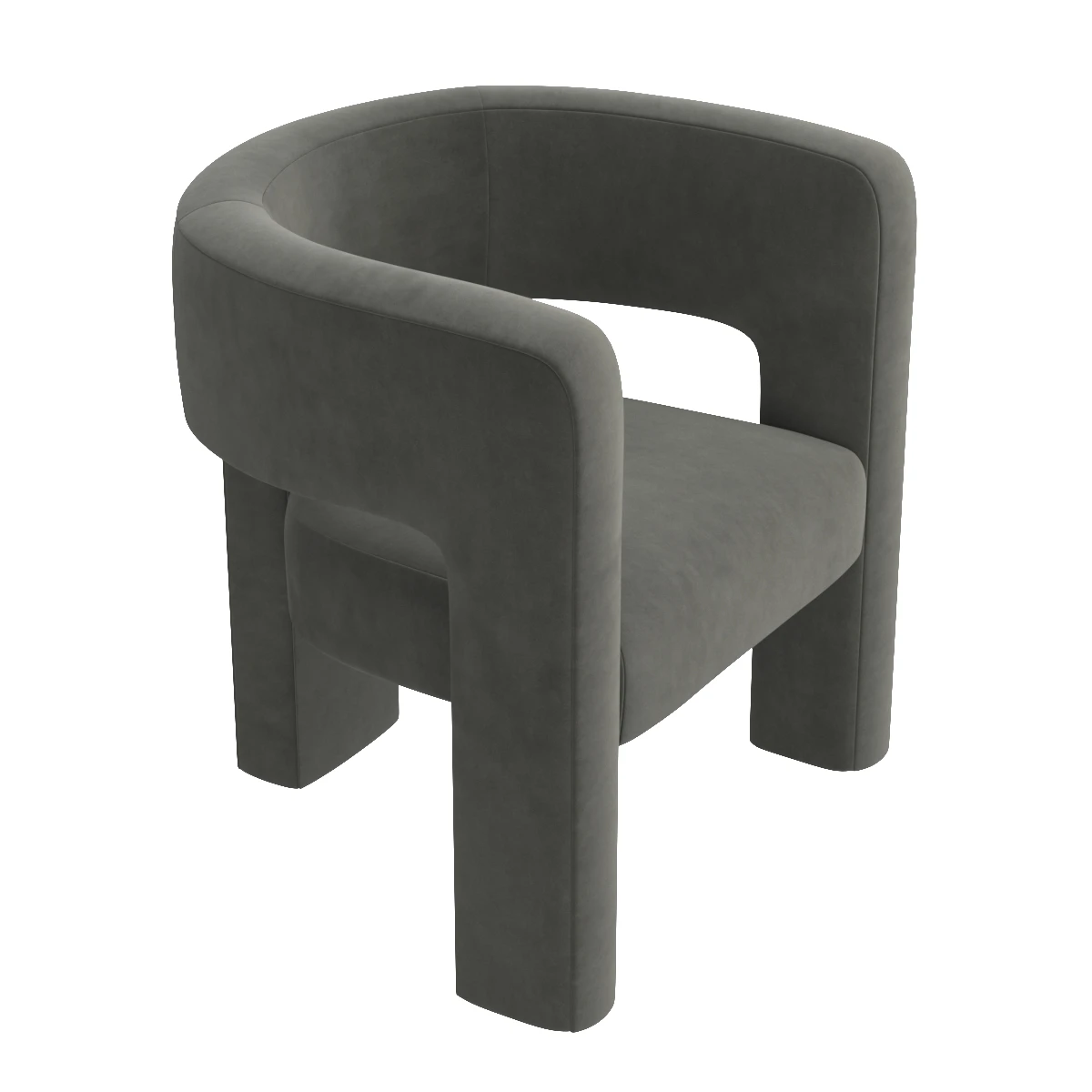 Crate and barrel Sculpt chair 3D Model_04