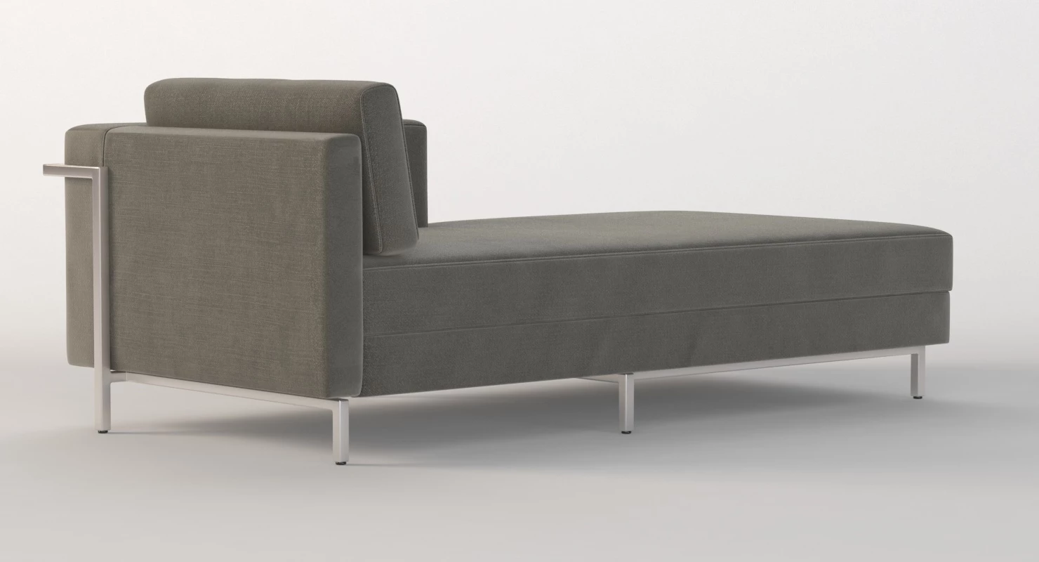 Davenport Bi Sectional Chaise Daybed 3D Model_06