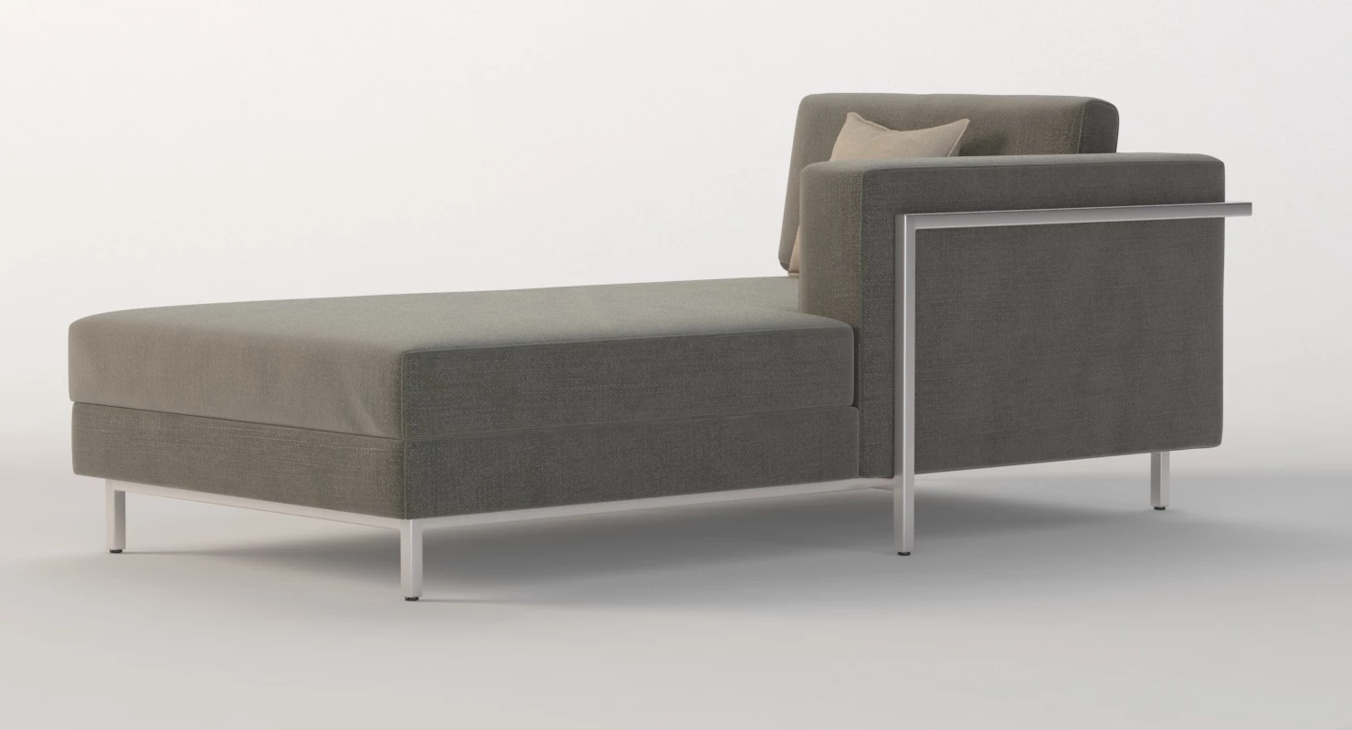 Davenport Bi Sectional Chaise Daybed 3D Model_09