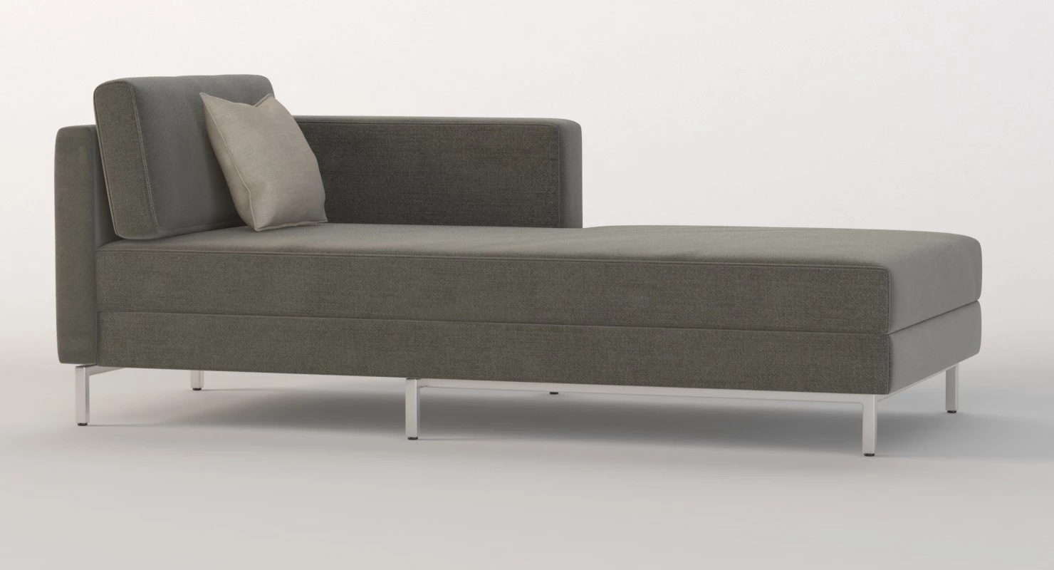 Davenport Bi Sectional Chaise Daybed 3D Model_011