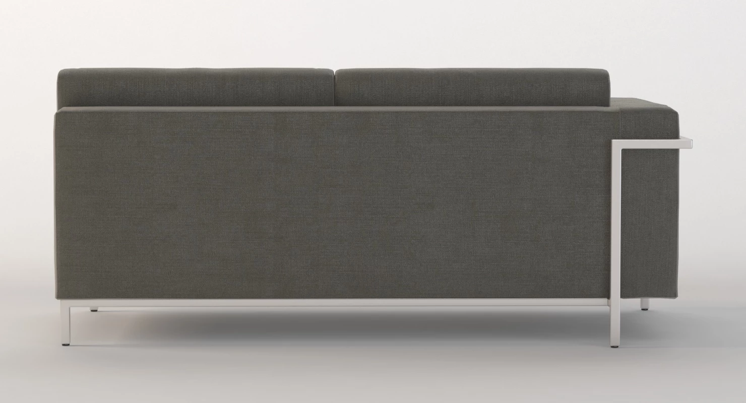 Davenport Corner Sectional Left or Right Sofa Module 3D Model_07