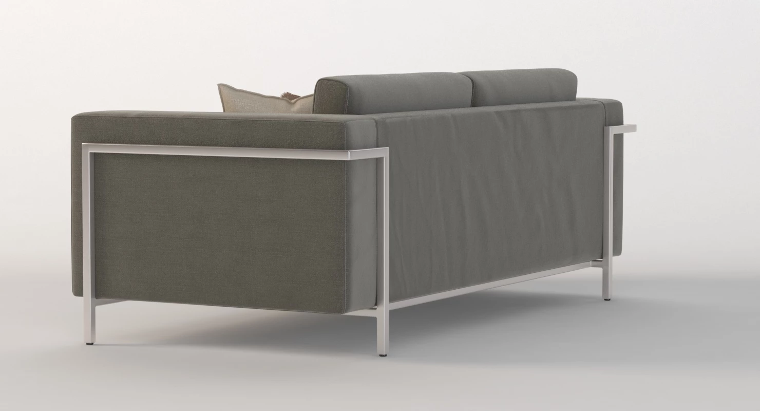 Davenport Two Seater Sectional Sofa 3D Model_08