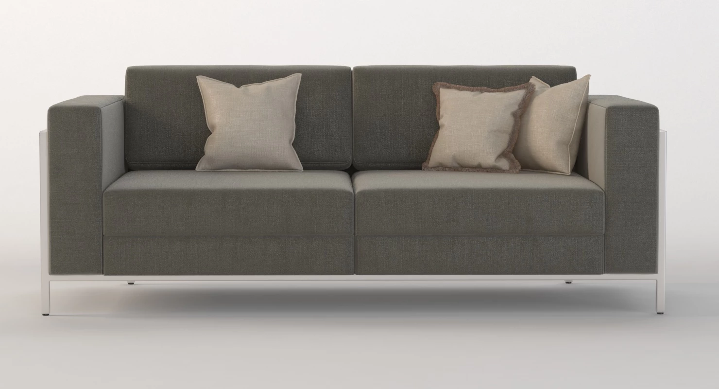 Davenport Two Seater Sectional Sofa 3D Model_010