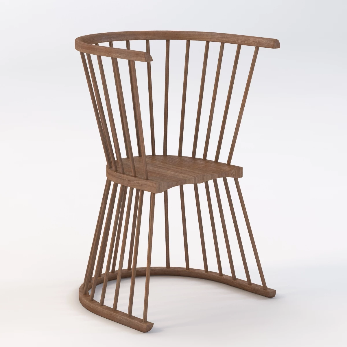 Flip Garden Chair 3D Model_01