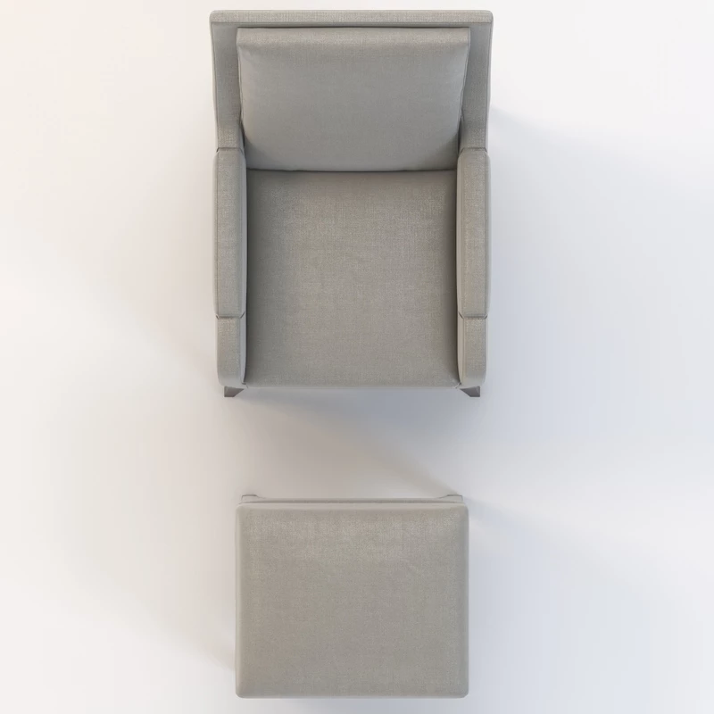Giles Chair and Ottoman HC9507-24 3D Model_07
