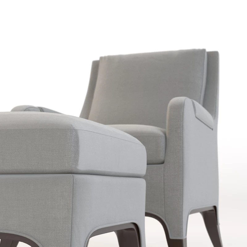 Giles Chair and Ottoman HC9507-24 3D Model_05