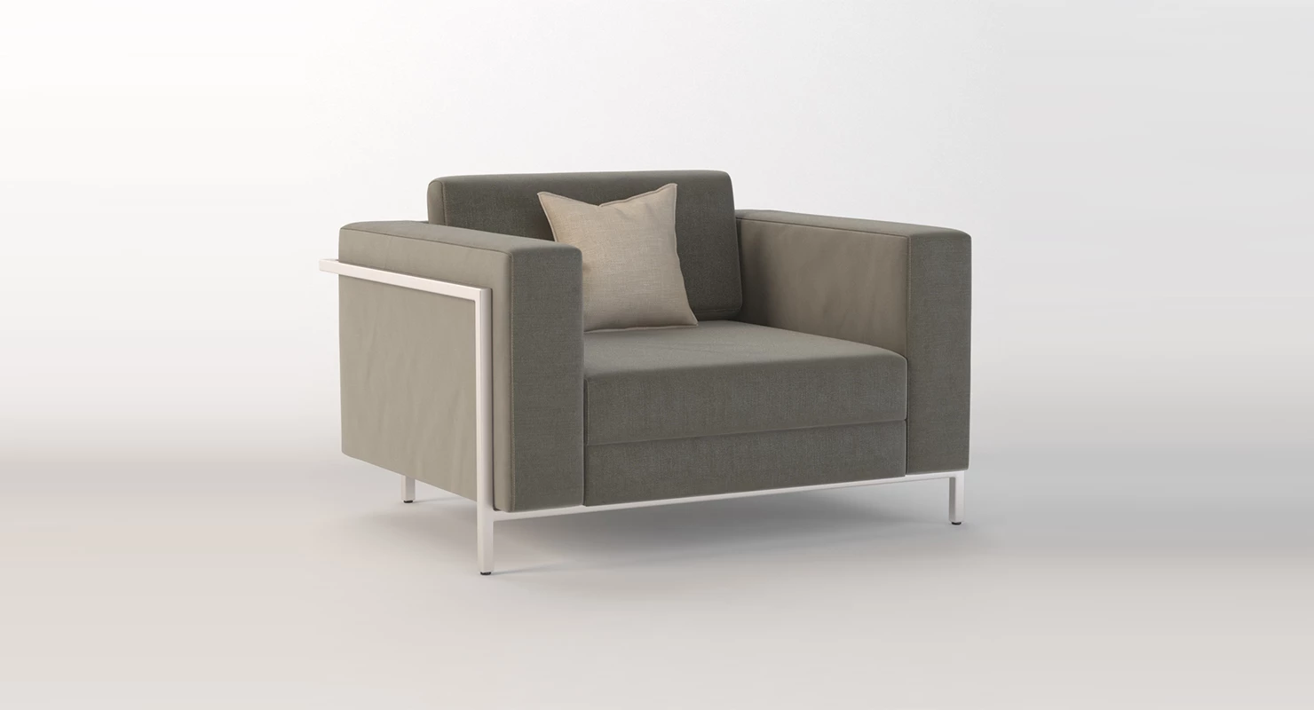 Gus Modern Davenport Lounge Club Chair Module 3D Model_01