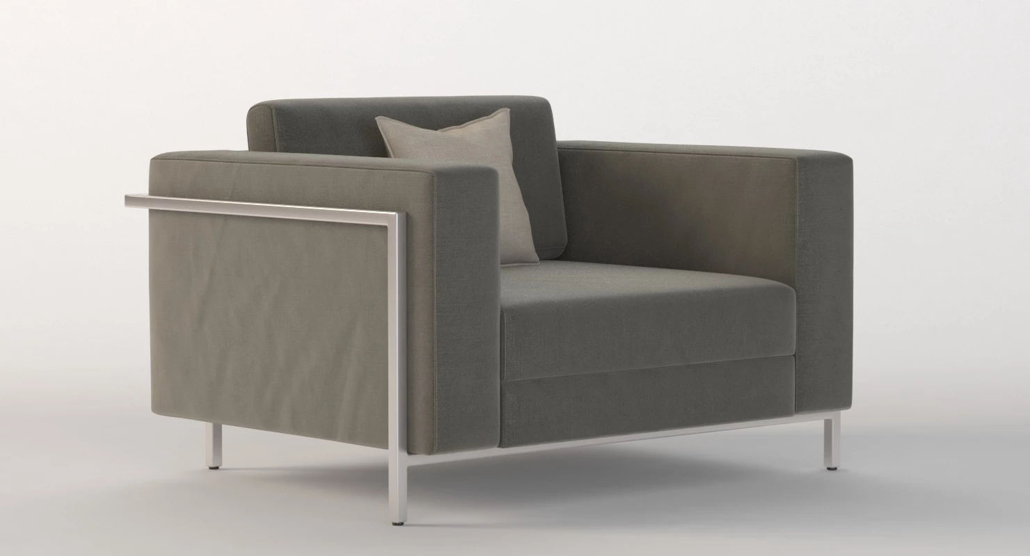 Gus Modern Davenport Lounge Club Chair Module 3D Model_05