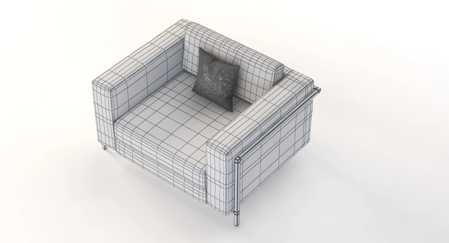 Gus Modern Davenport Lounge Club Chair Module 3D Model_012