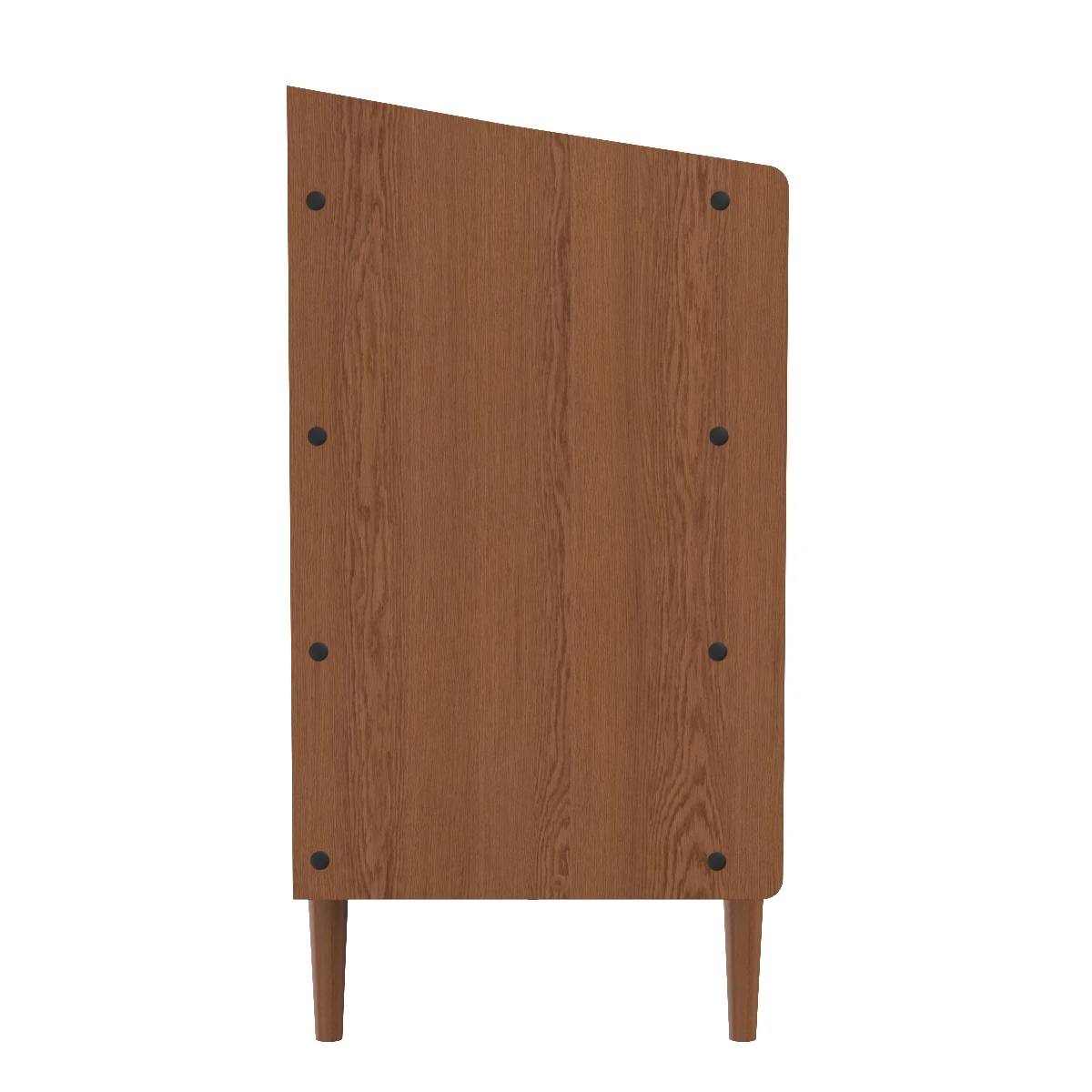 Halden Mid Century Modern Multicolor Walnut Brown 6 Drawer Dresser 3D Model_03