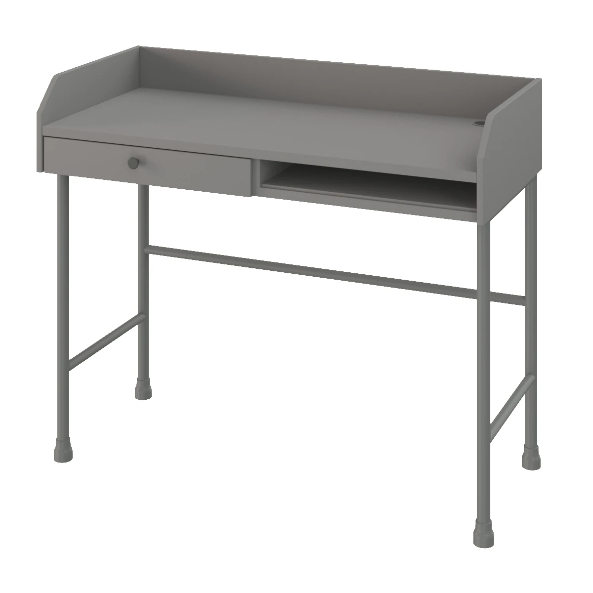 Ikea Hauga Desk Gray 3D Model_01