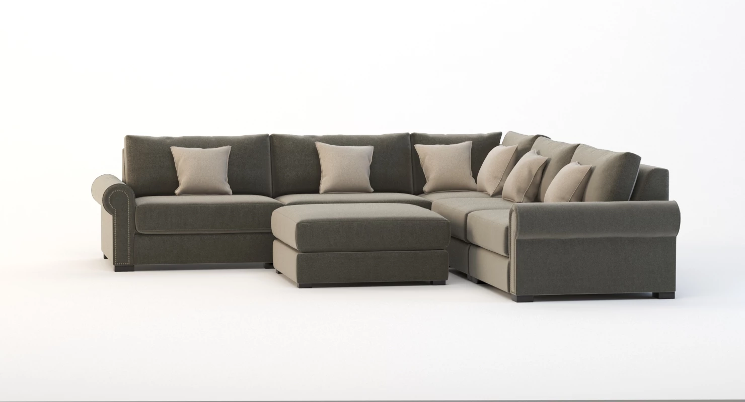 Lebanon Modular Sectional Corner Sofa Five Seater 3D Model_08